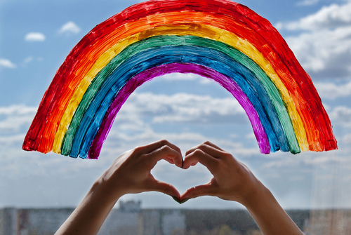 A,Young,Girl,Made,A,Heart,Sign,With,Her,Hands