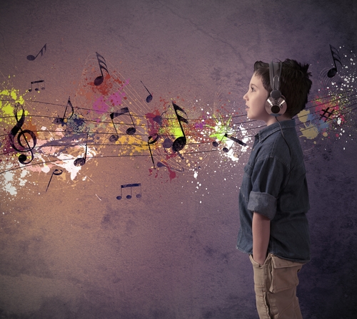 Concept,Of,Young,Boy,Listening,To,Music