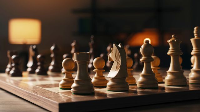 Chess,Pieces,Arranged,On,The,Chessboard,,Strategy,Games,Concept