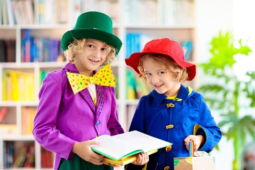 Kids,In,Book,Character,Costume.,School,Dress,Up,Party.,English